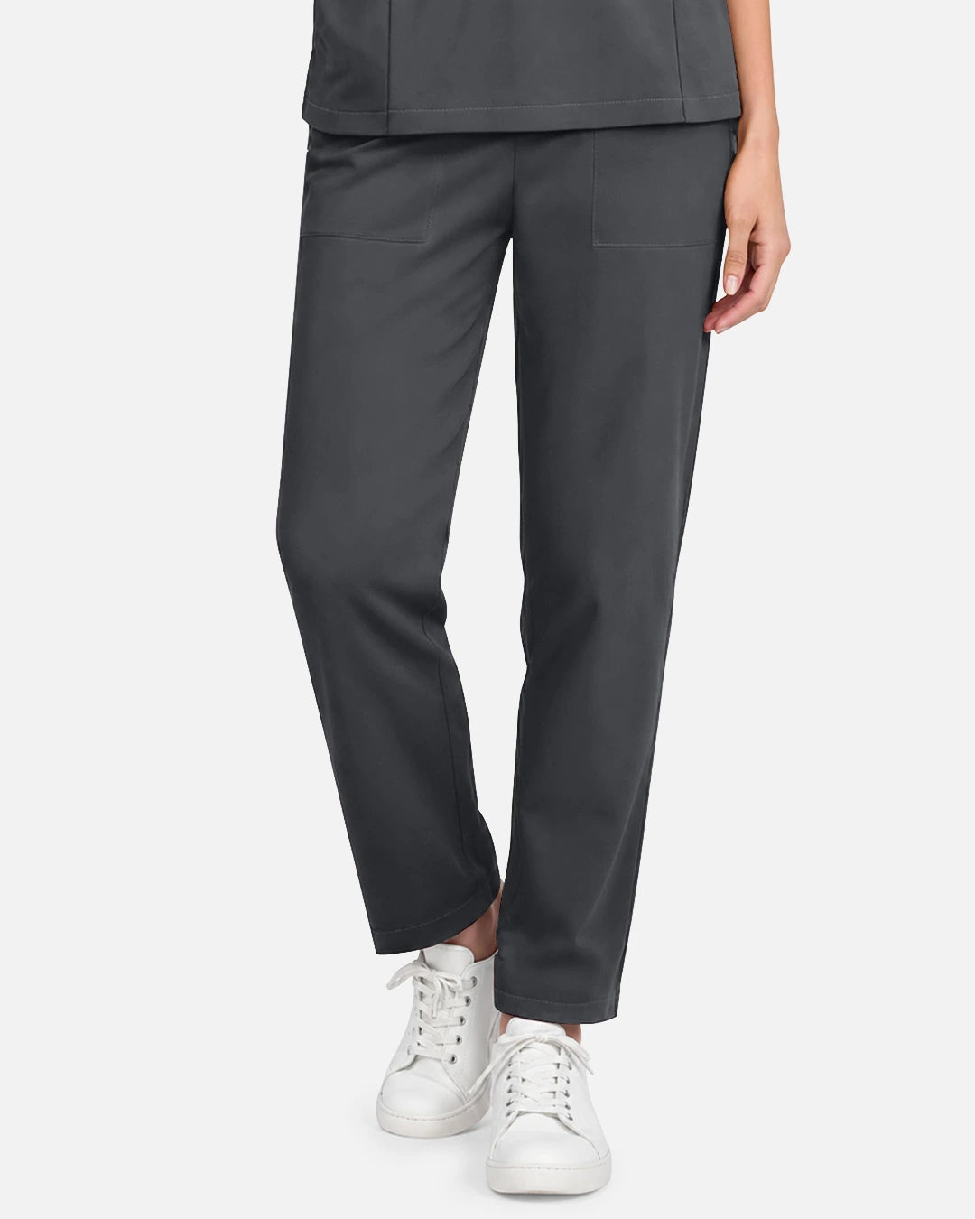Heather Grey – Eadflie Women's Slim Fit Tapered Cargo Uniform Pants – product image 50