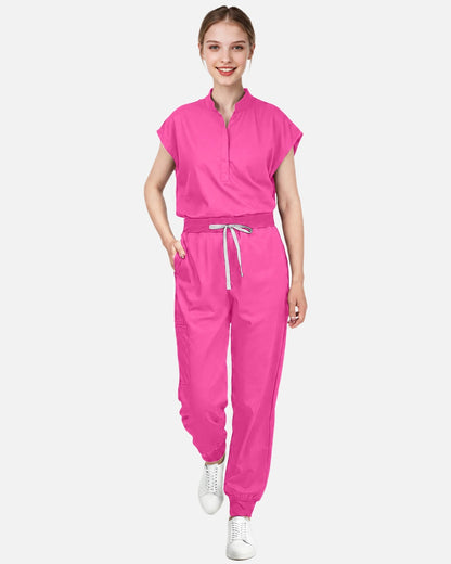 Hot Pink – Eadflie Women's Tapered Jogger Uniform Pants – Soft Stretch Bottoms – product image 45