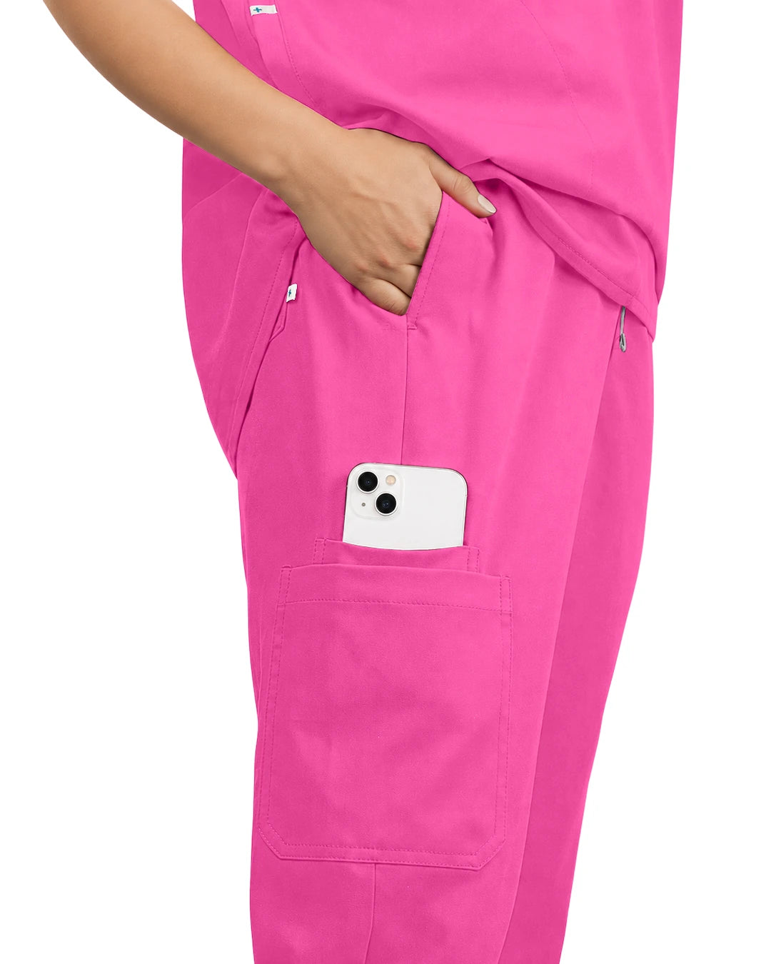 Hot Pink – Eadflie Women's Tapered Jogger Uniform Pants – Soft Stretch Bottoms – product image 46