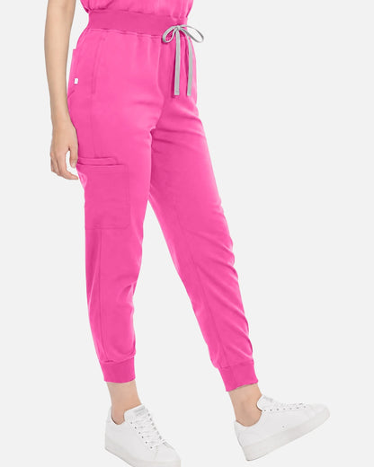 Hot Pink – Eadflie Women's Tapered Jogger Uniform Pants – Soft Stretch Bottoms – product image 48