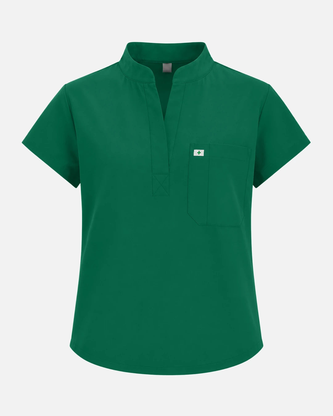 Hunter Green – Eadflie Women's Sleeveless Henley Uniform Top – product image 48