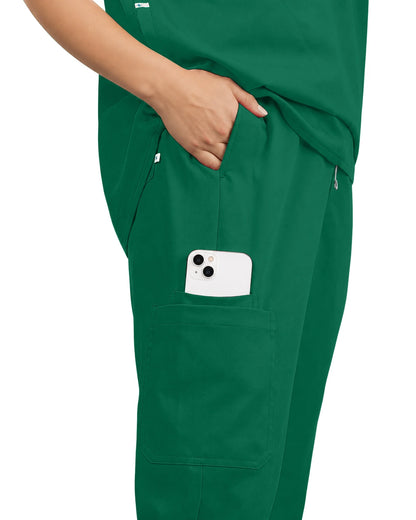 Hunter Green – Eadflie Women's Tapered Jogger Uniform Pants – Soft Stretch Bottoms – product image 20