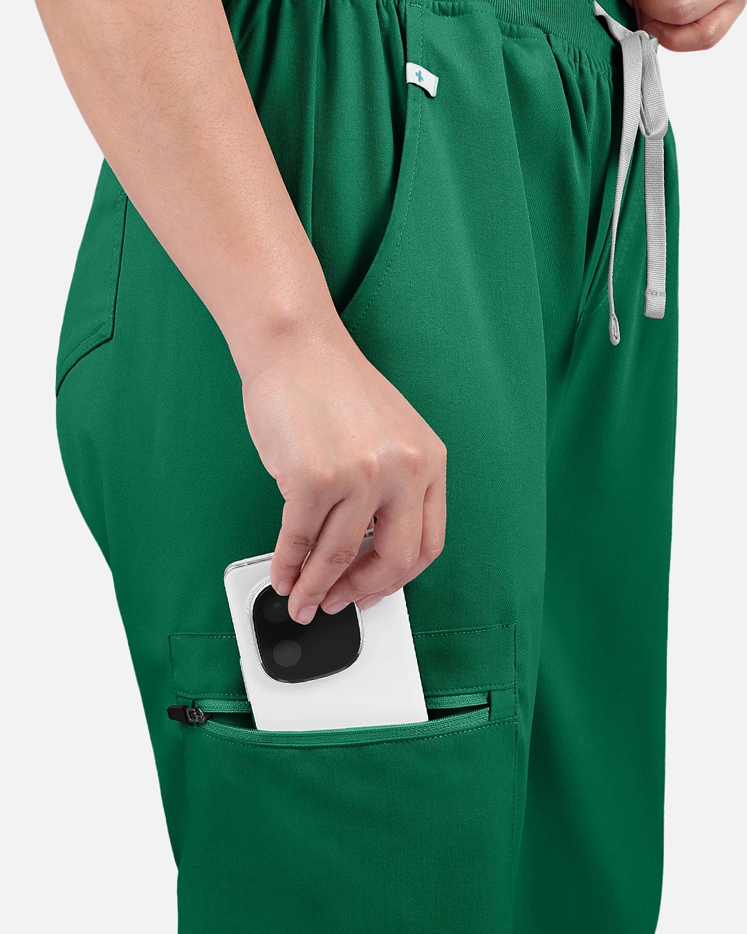 Hunter Green – Eadflie Women's Multi-Pocket Jogger Uniform Pants – product image 04