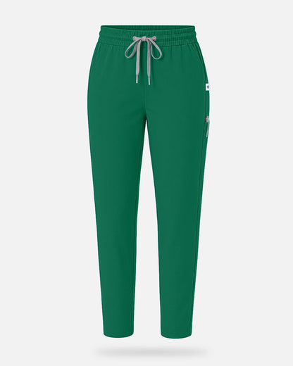 Hunter Green – Eadflie Women's Slim Fit Tapered Cargo Uniform Pants – product image 01