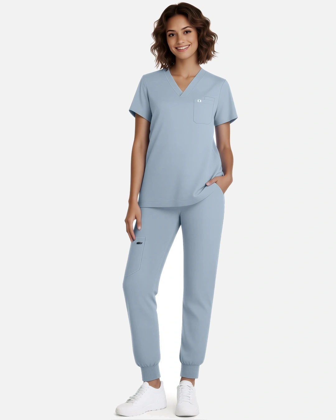 Light Blue – Eadflie Women's Classic Jogger Uniform Pants – product image 41