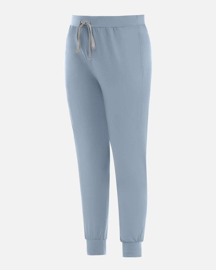 Eadflie  Women's Classic Jogger Uniform Pants - Light Blue