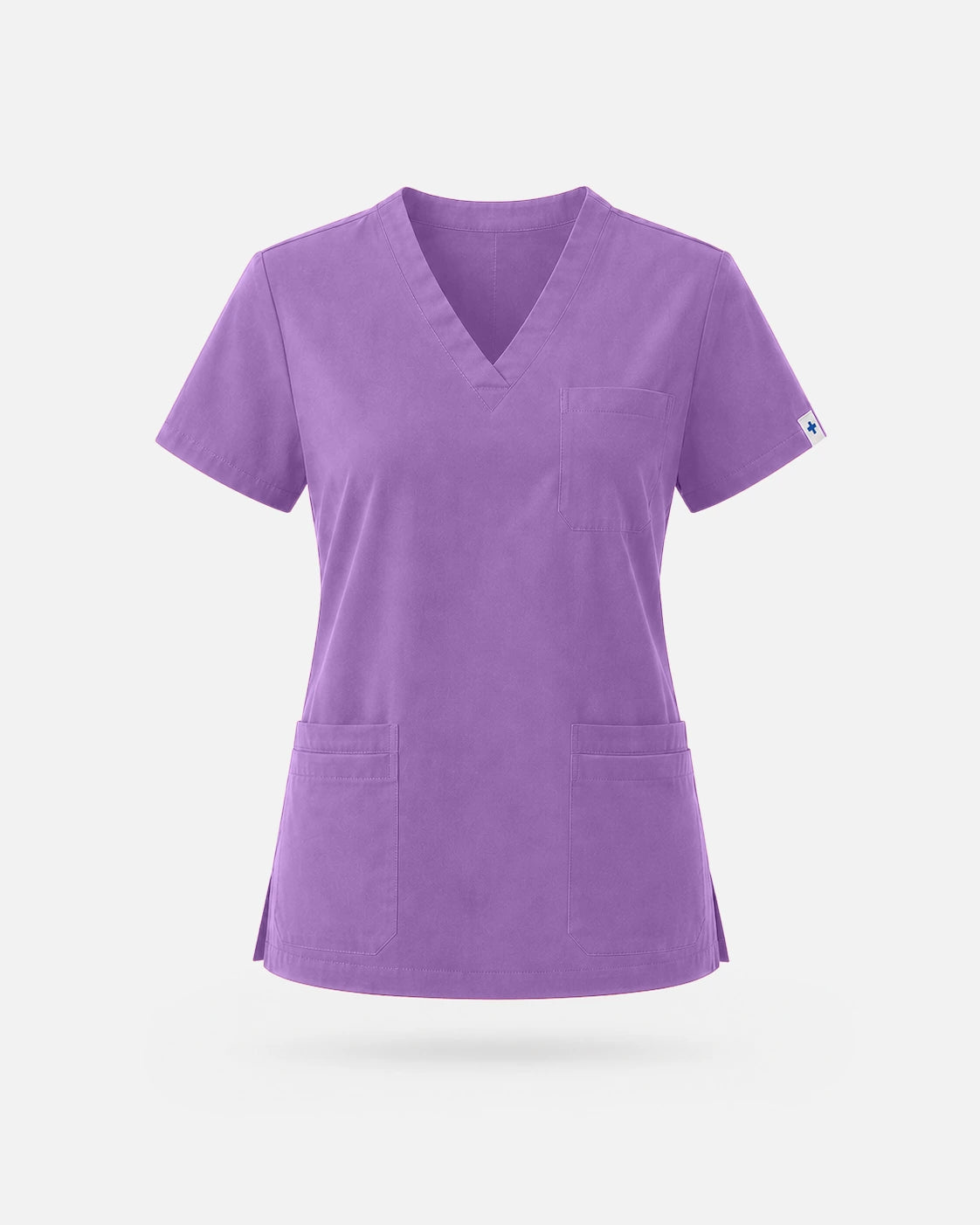 Light Purple – Eadflie Women's V-Neck Uniform Top – Short Sleeve 3-Pocket Soft Stretch – product image 76