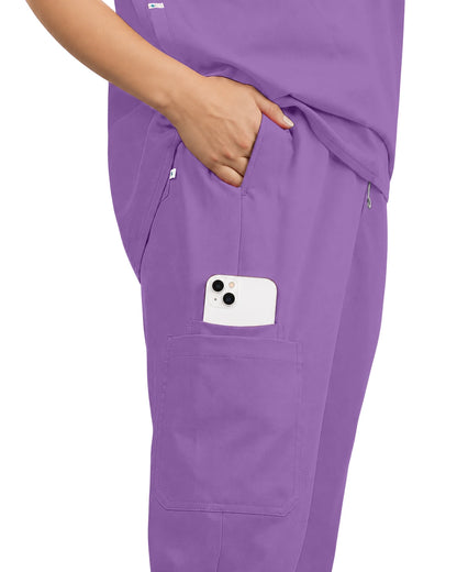 Light Purple – Eadflie Women's Tapered Jogger Uniform Pants – Soft Stretch Bottoms – product image 100