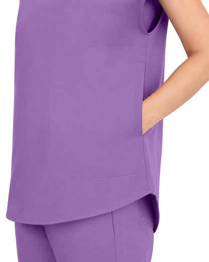 Light Purple – Eadflie Women's Sleeveless Mandarin Collar Uniform Top – product image 47