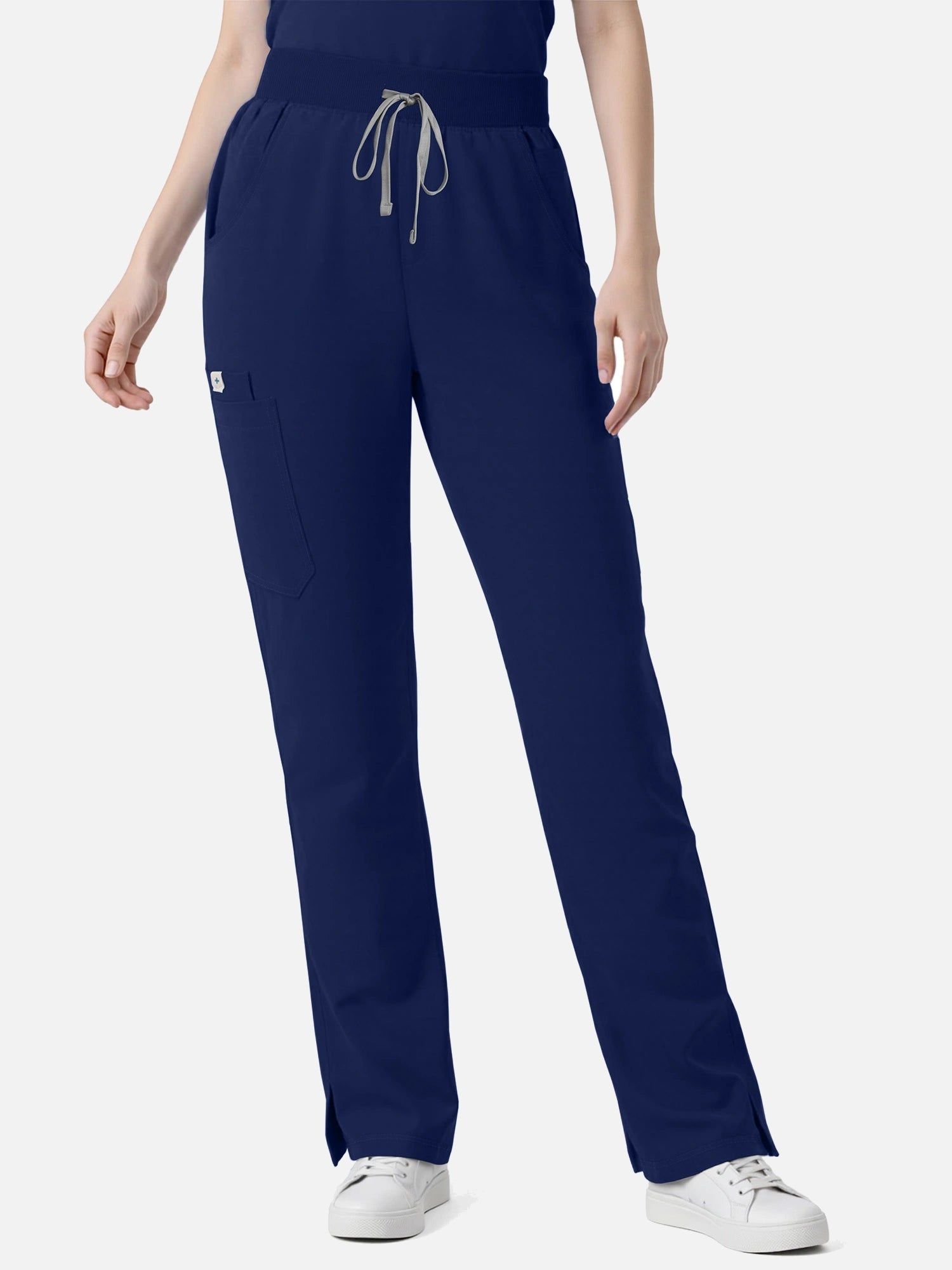 Navy Blue – Eadflie Women's Zip Polo Straight-Leg Uniform Set – product image 89
