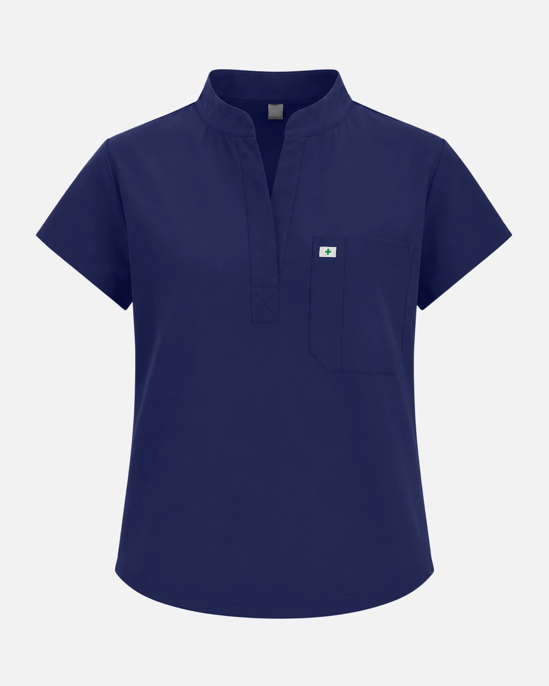 Navy Blue – Eadflie Women's Sleeveless Henley Uniform Top – product image 73