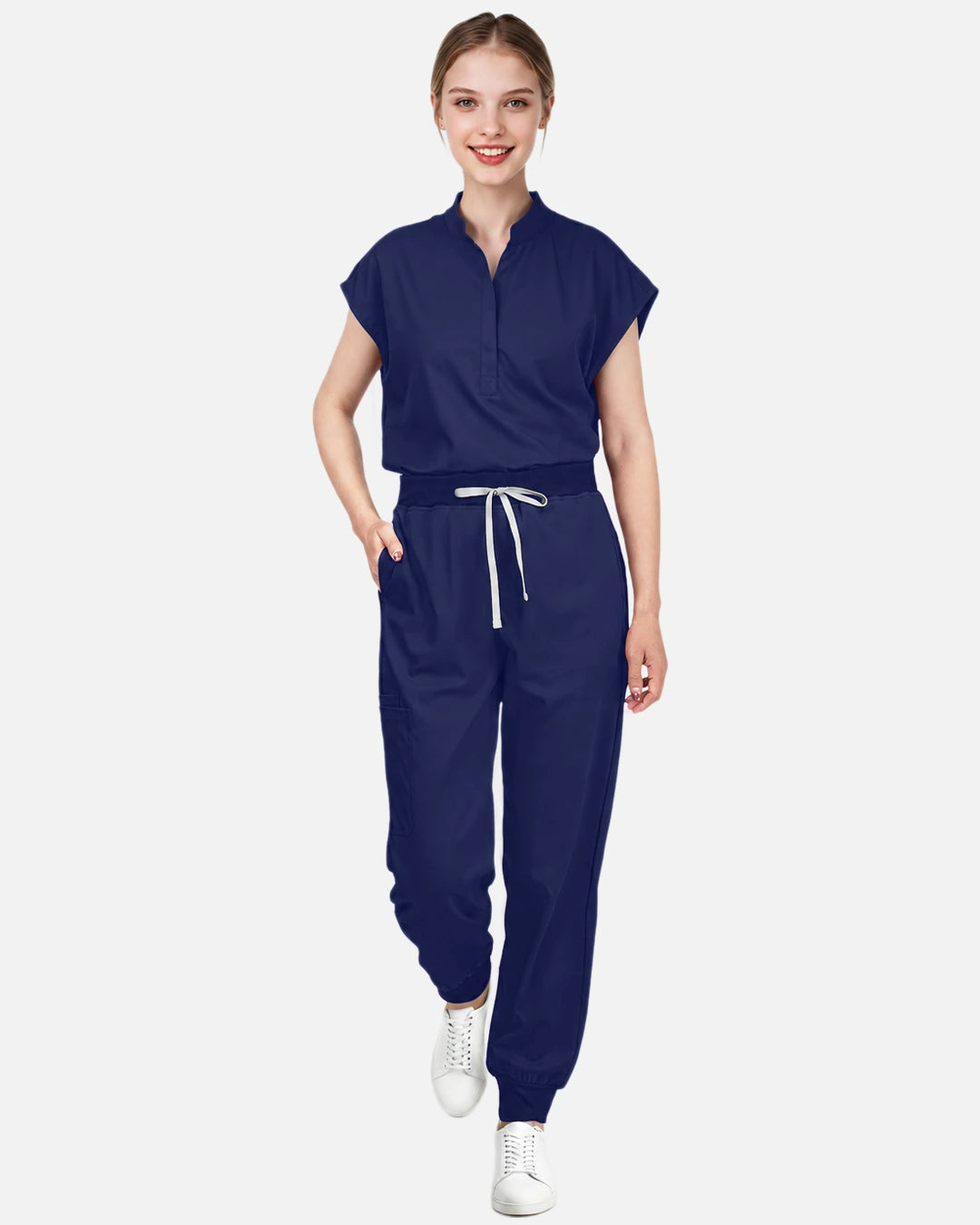 Navy Blue – Eadflie Women's Tapered Jogger Uniform Pants – Soft Stretch Bottoms – product image 27