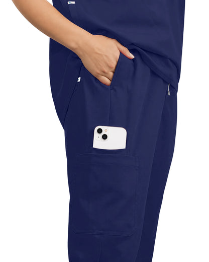 Navy Blue – Eadflie Women's Tapered Jogger Uniform Pants – Soft Stretch Bottoms – product image 28