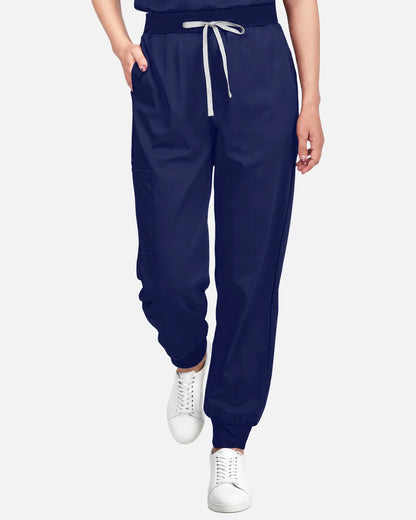 Navy Blue – Eadflie Women's Tapered Jogger Uniform Pants – Soft Stretch Bottoms – product image 26