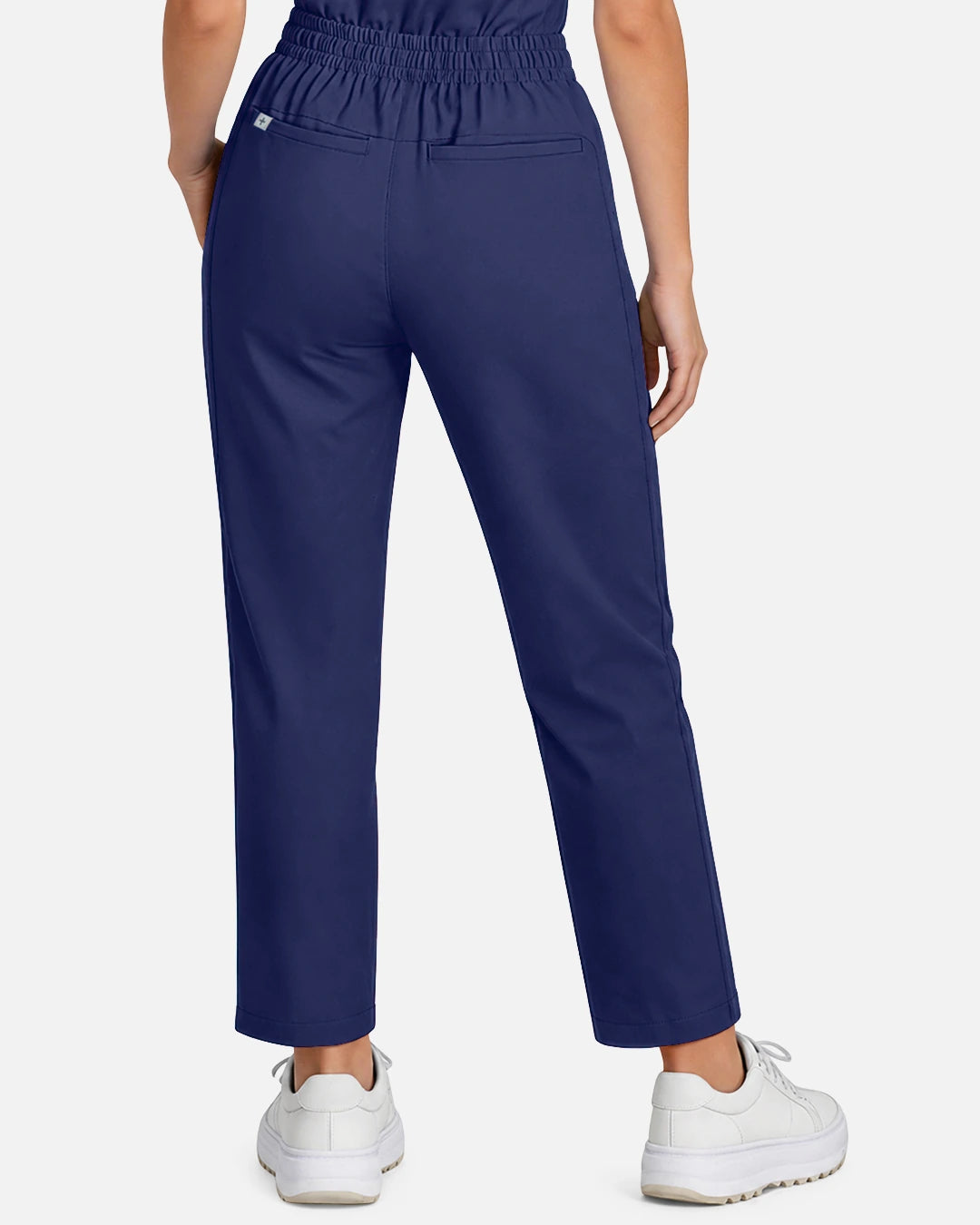Navy Blue – Eadflie Women's Slim Fit Tapered Cargo Uniform Pants – product image 46