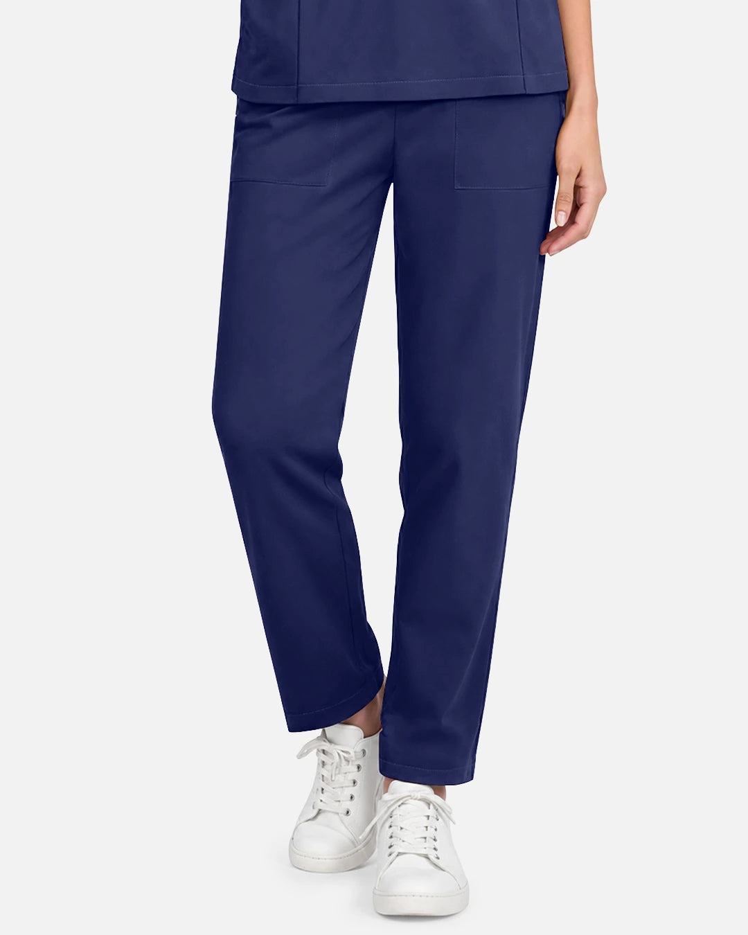 Navy Blue – Eadflie Women's Slim Fit Tapered Cargo Uniform Pants – product image 44