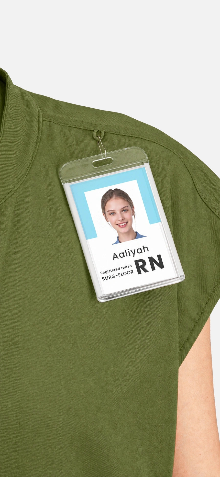Olive Green – Eadflie Women's Sleeveless Mandarin Collar Jogger Uniform Set – product image 110