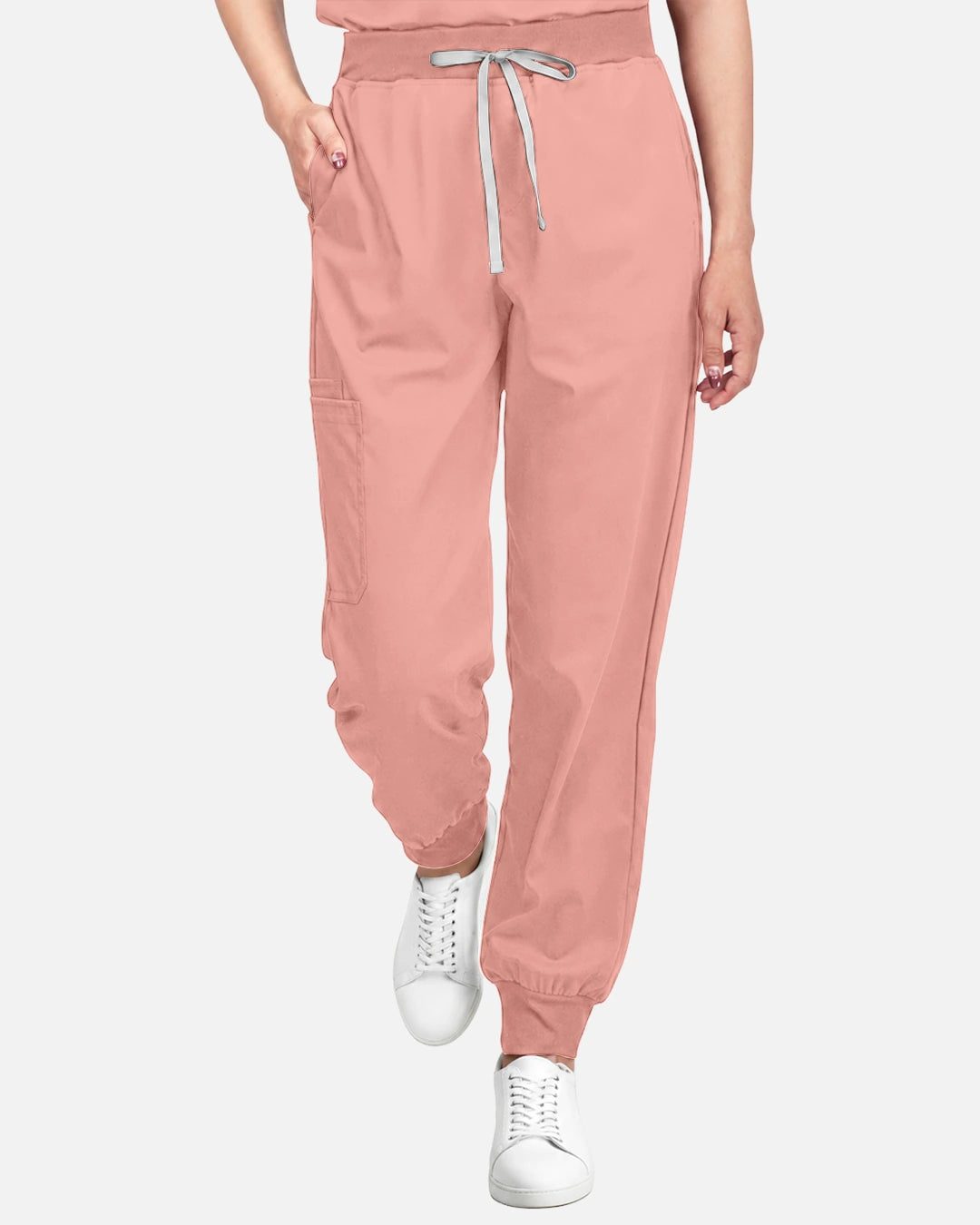 Pink – Eadflie Women's Tapered Jogger Uniform Pants – Soft Stretch Bottoms – product image 80