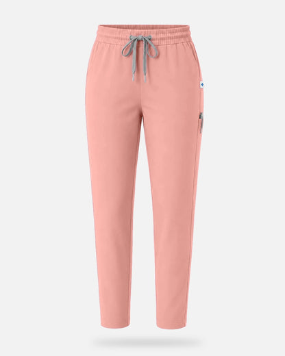 Pink – Eadflie Women's Slim Fit Tapered Cargo Uniform Pants – product image 25