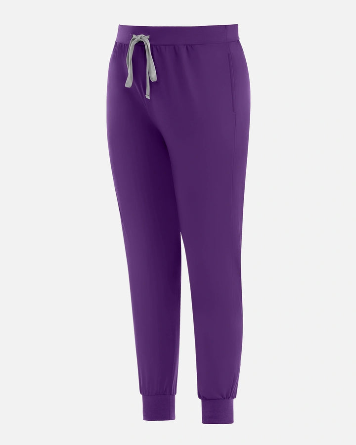 Eadflie  Women's Classic Jogger Uniform Pants - Purple