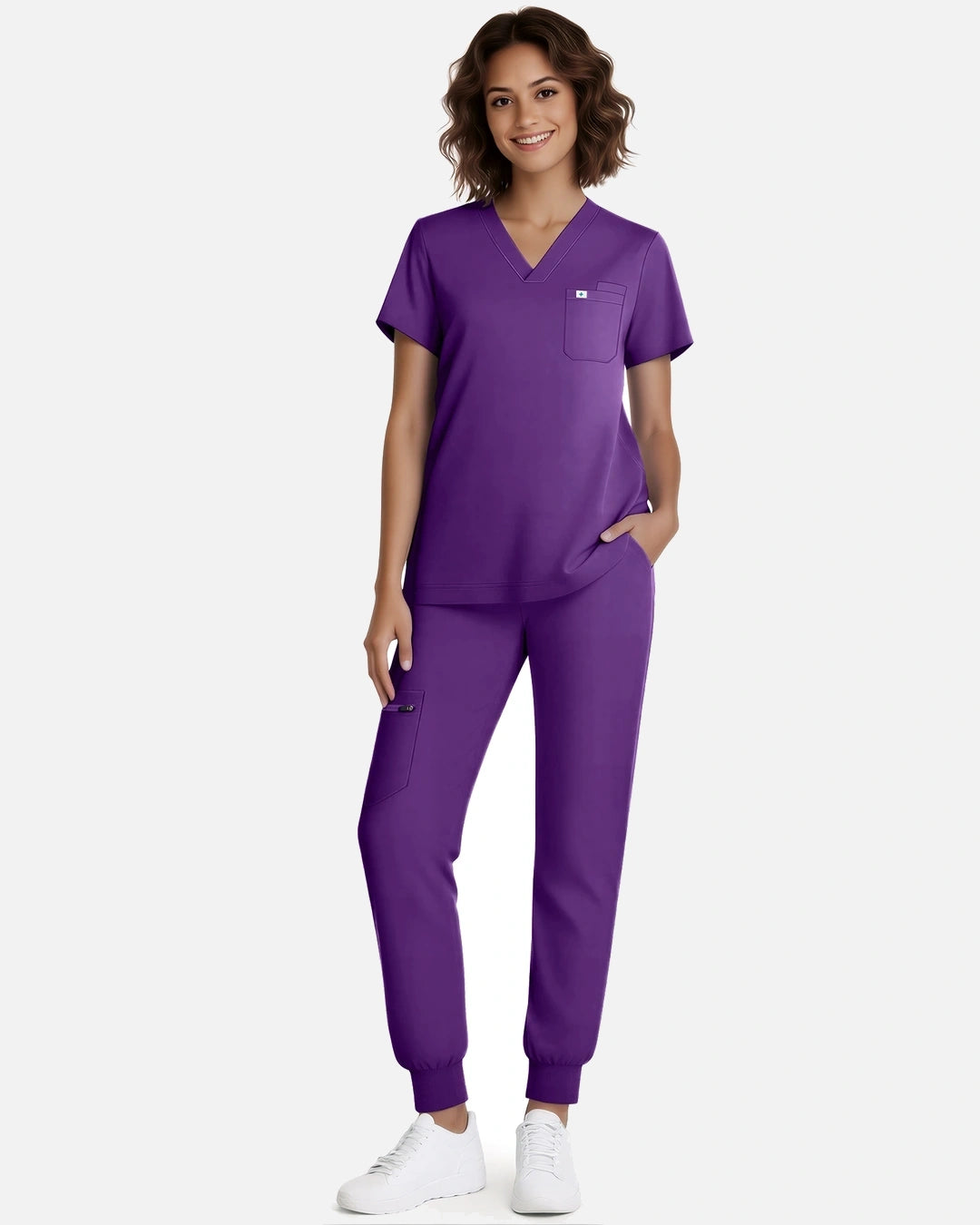 Purple – Eadflie Women's Classic Jogger Uniform Pants – product image 72