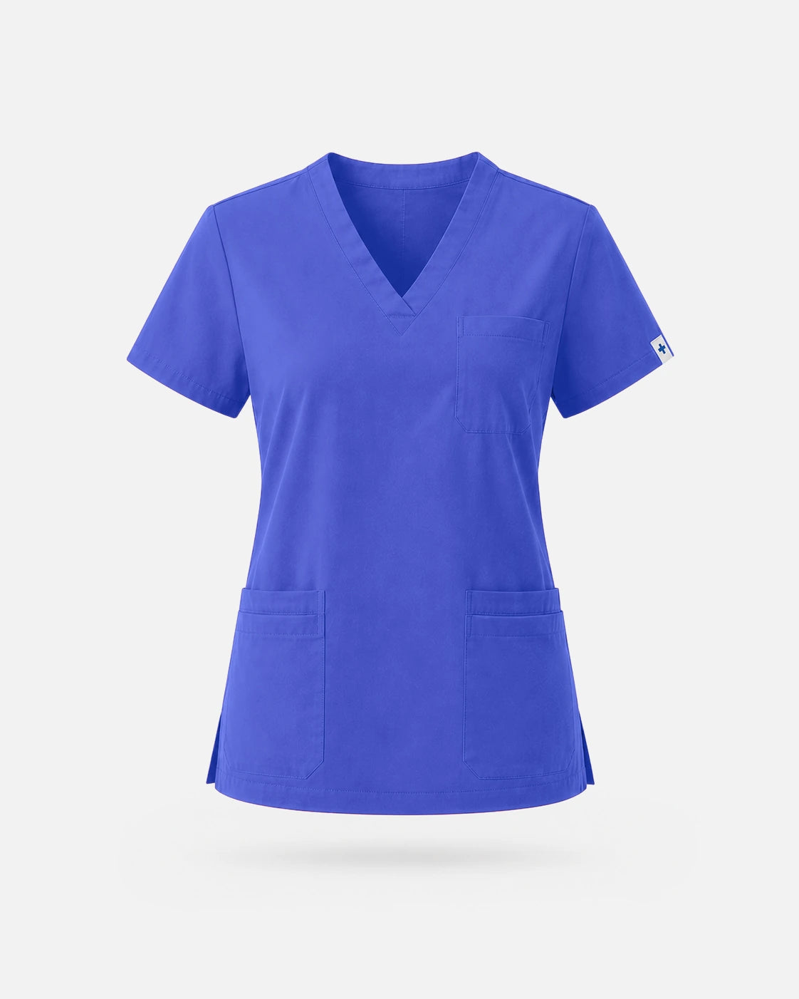 Royal Blue – Eadflie Women's V-Neck Uniform Top – Short Sleeve 3-Pocket Soft Stretch – product image 41
