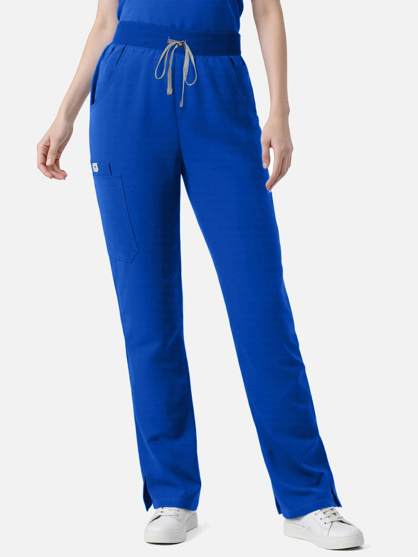 Royal Blue – Eadflie Women's Zip Polo Straight-Leg Uniform Set – product image 35
