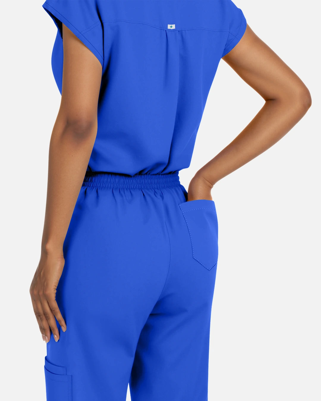 Royal Blue – Eadflie Women's Sleeveless Henley Uniform Top – product image 34