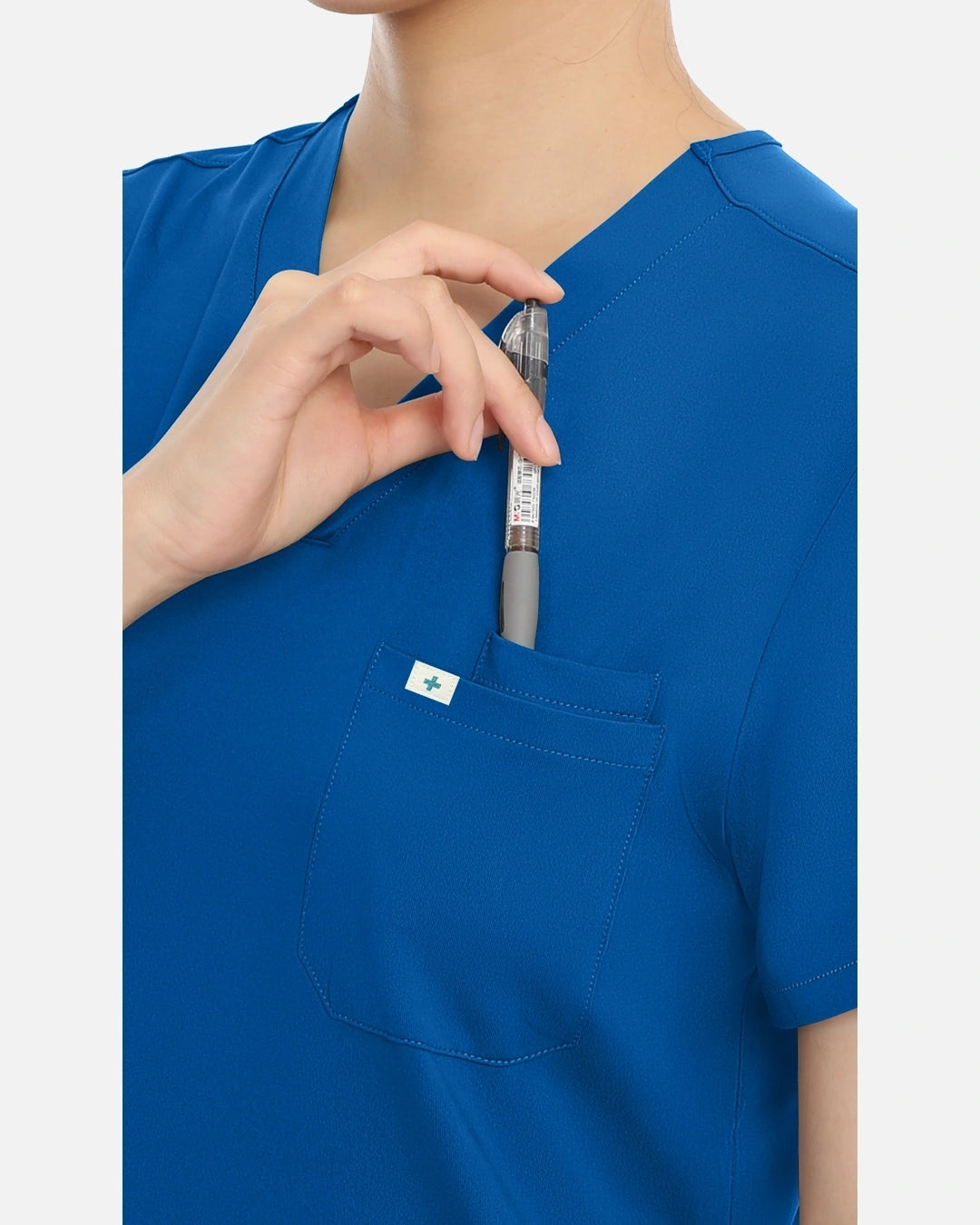 Royal Blue – Eadflie Women's Classic V-Neck Uniform Top – product image 29