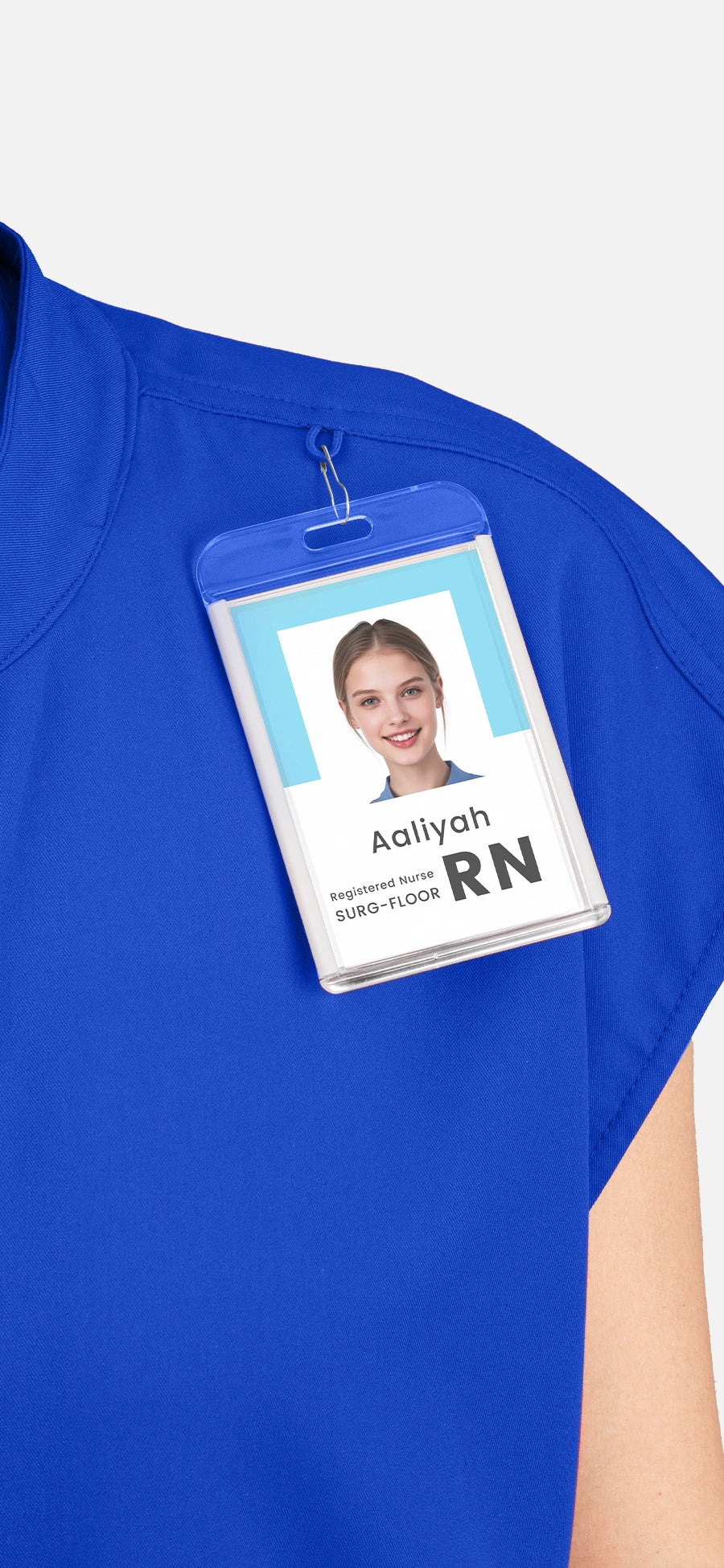 Royal Blue – Eadflie Women's Sleeveless Mandarin Collar Jogger Uniform Set – product image 30