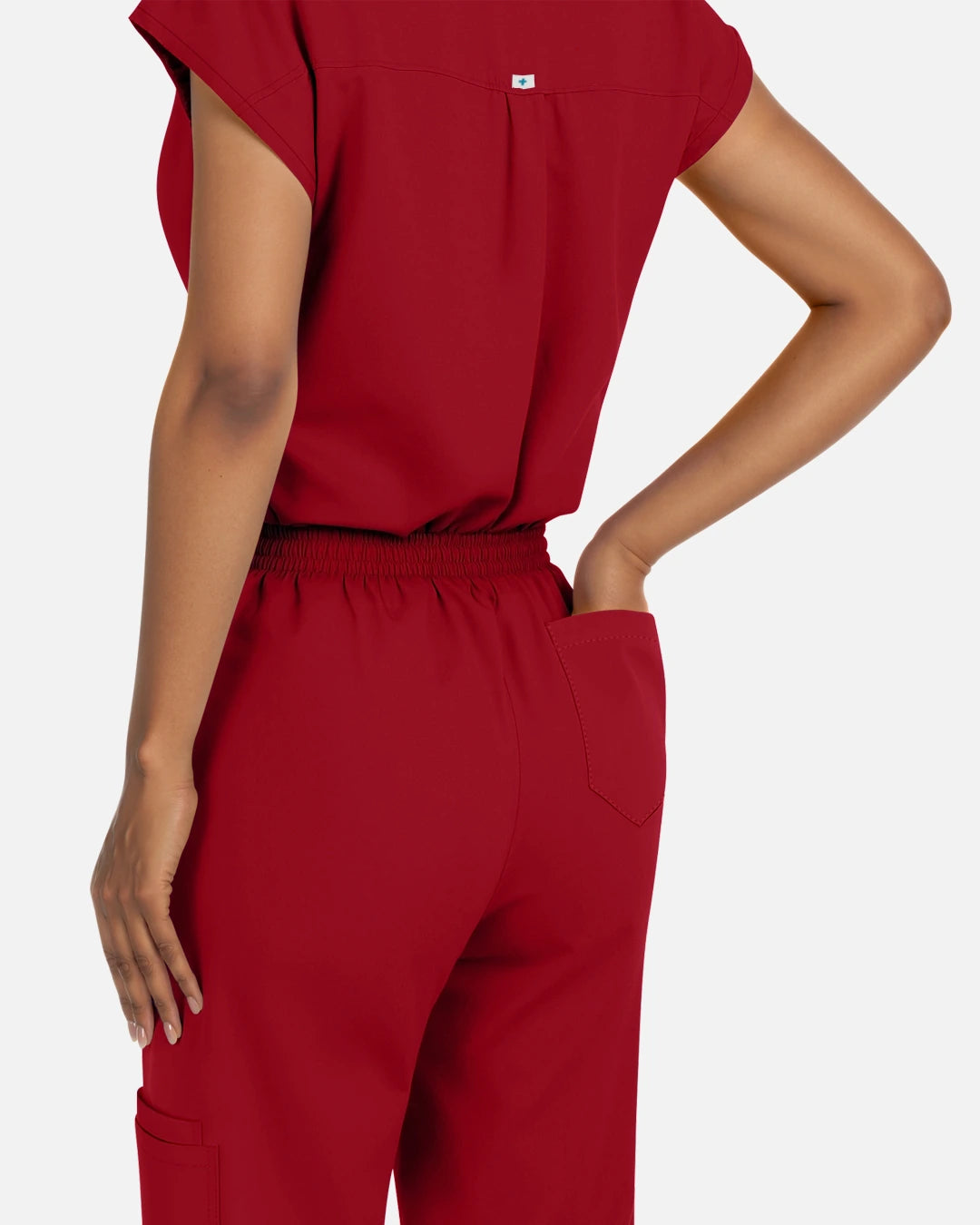 Wine Red – Eadflie Women's Sleeveless Henley Uniform Top – product image 41