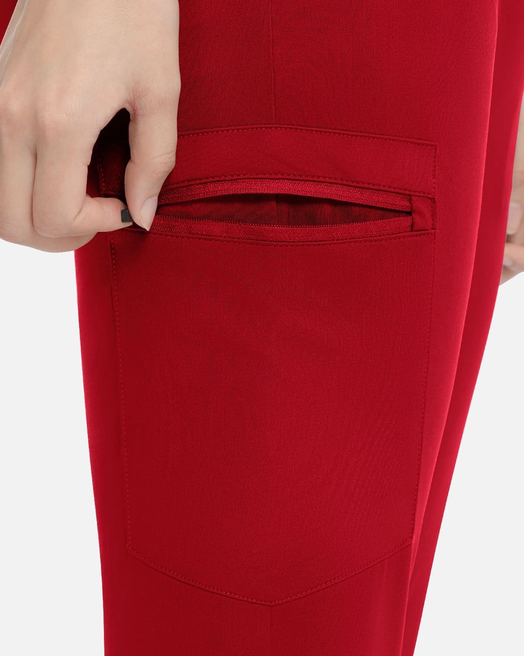 Wine Red – Eadflie Women's Classic Jogger Uniform Pants – product image 55