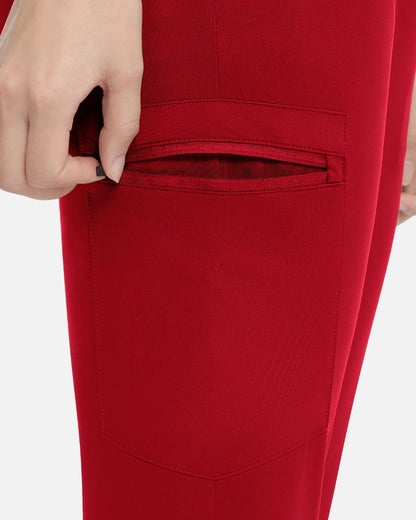 Wine Red – Eadflie Women's Classic Jogger Uniform Pants – product image 55