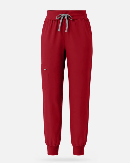 Wine Red – Eadflie Women's Multi-Pocket Jogger Uniform Pants – product image 66
